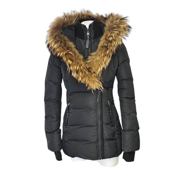 Mackage Womens Adali Jacket, Black, Fur, Down, Feather, Winter Coat, Size XXS - Picture 1 of 10
